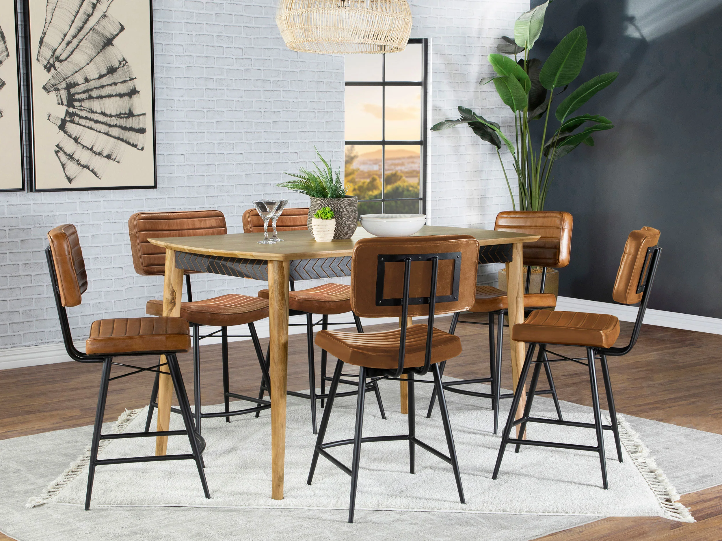 Partridge 7 Pc Counter Height Dining Set