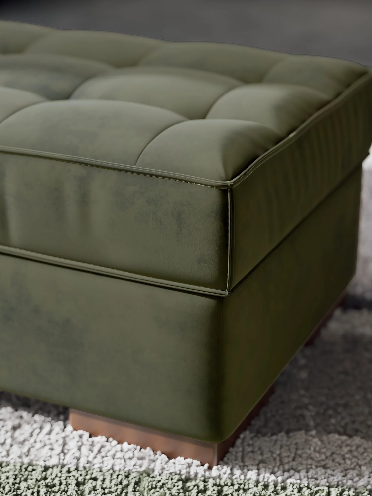 Caspian-Town Oversized Accent Ottoman