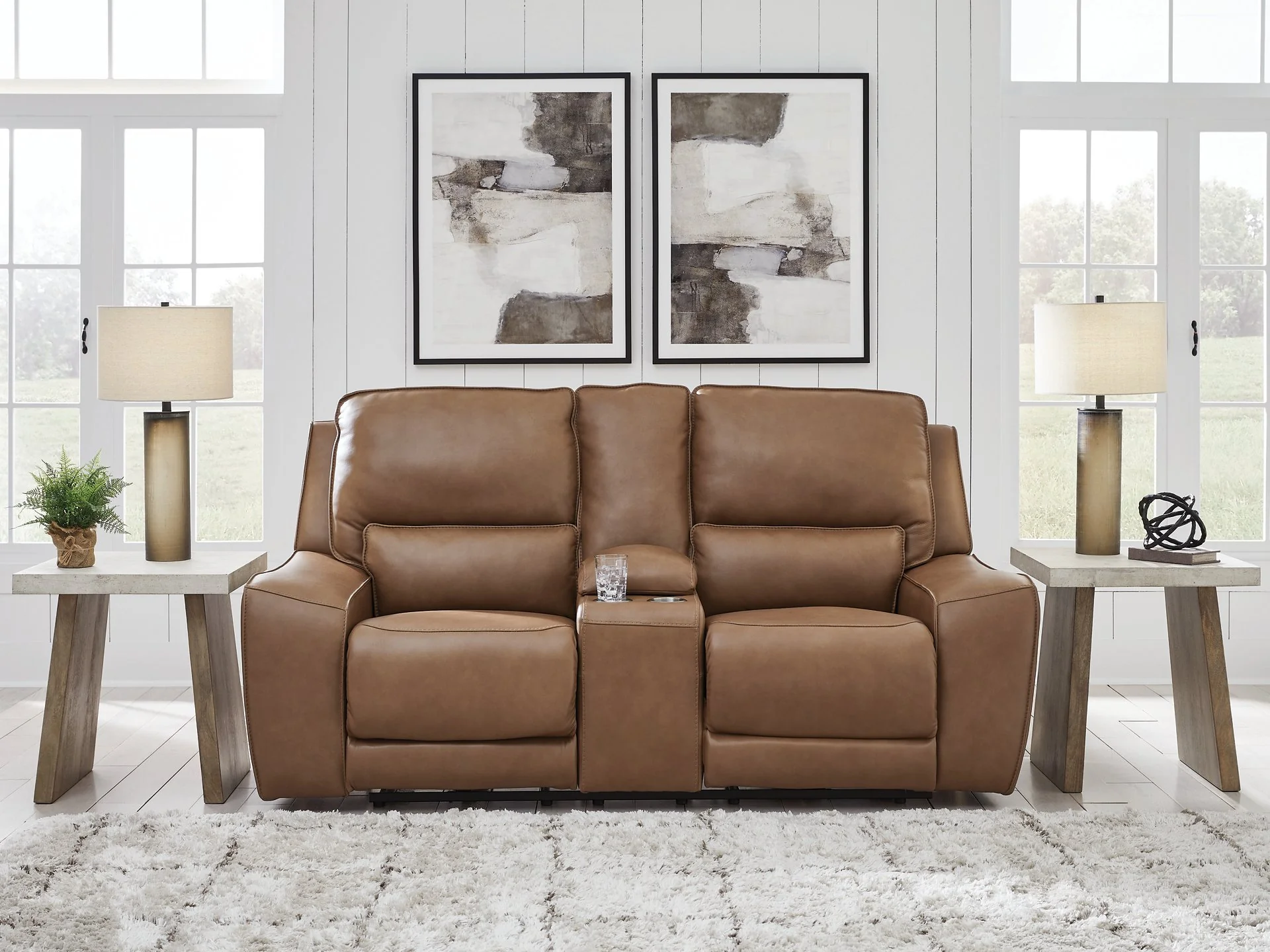 DeepWakes Power Reclining Loveseat with Console