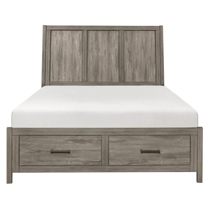 Bainbridge (3) California King Platform Bed with Footboard Storage
