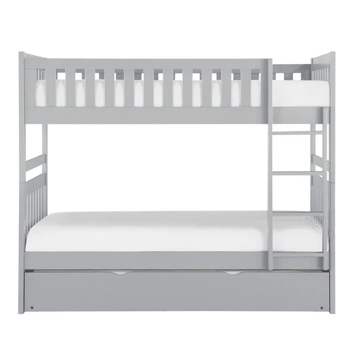 B2063-1R - (4) Twin/Twin Bunk Bed with Twin Trundle