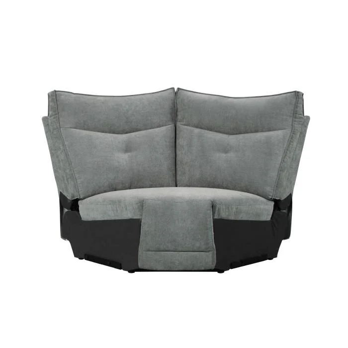 Tesoro Corner Seat in Dark Gray 9509DG-CR