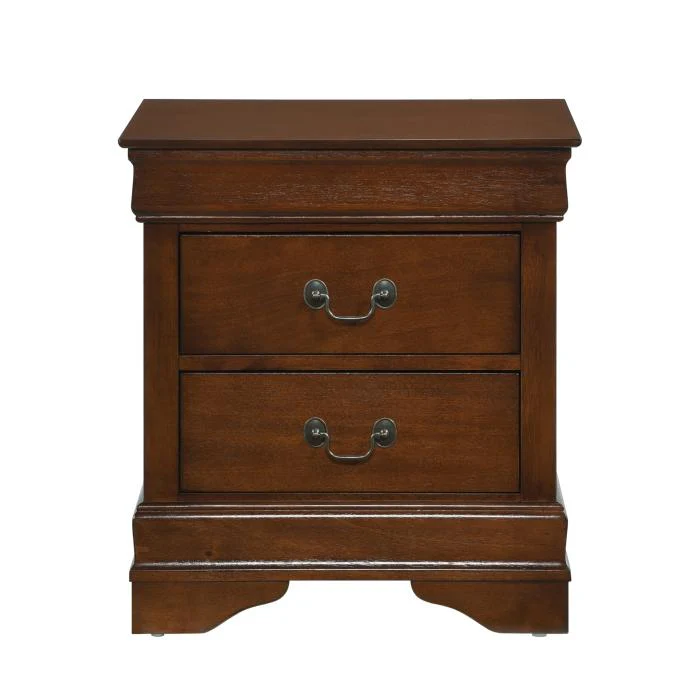 Mayville 2 Drawer Nightstand in Brown Cherry 2147-4