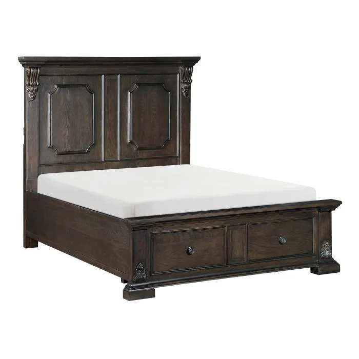 Cornwall (3) Eastern King Platform Bed with Footboard Storage
