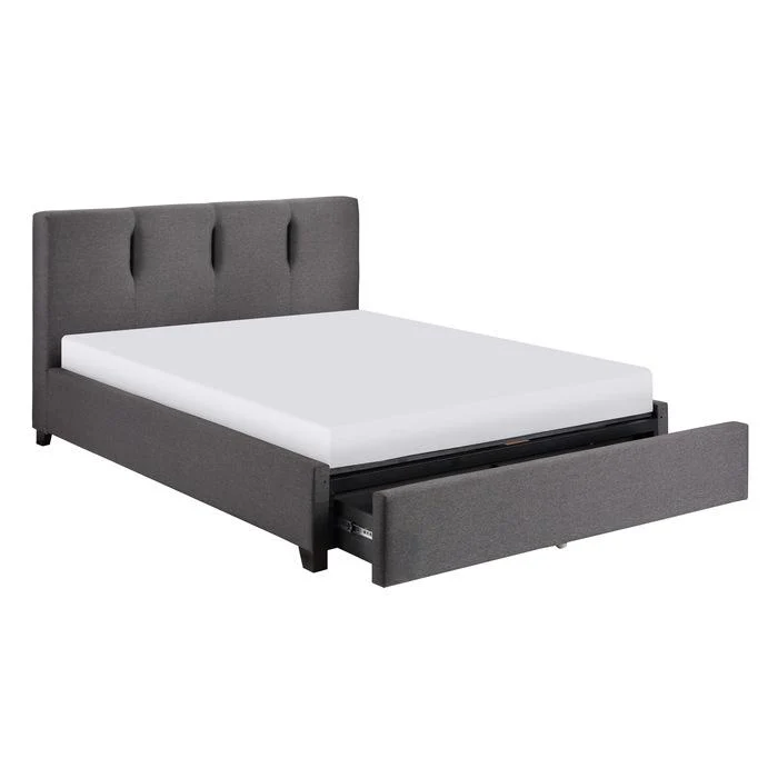 Aitana (4) Full Platform Bed with Storage Footboard