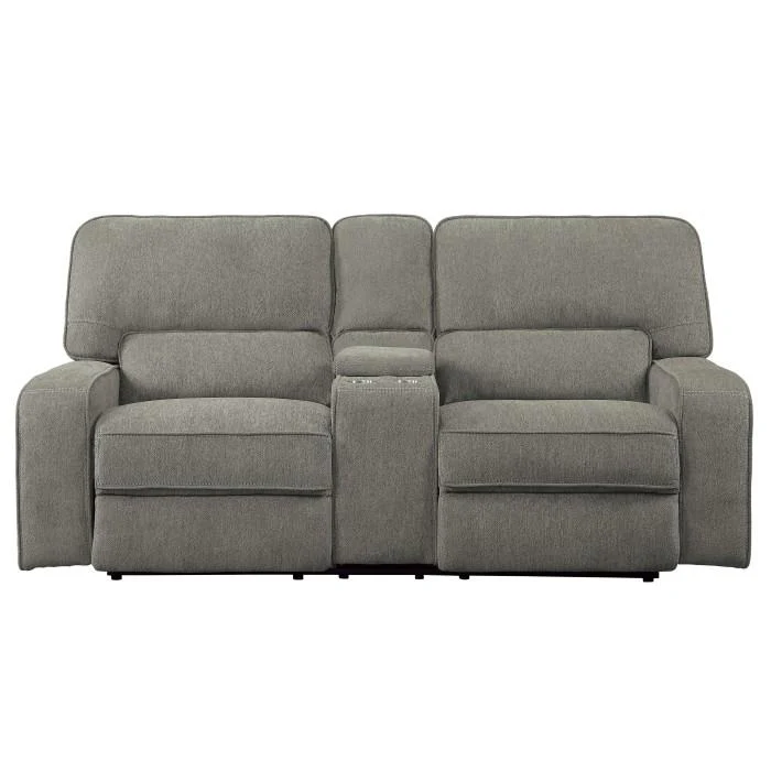 Borneo Power Double Reclining Loveseat in Mocha