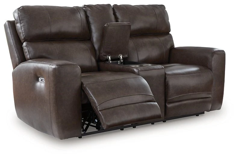 Crossplex Power Reclining Loveseat with Console