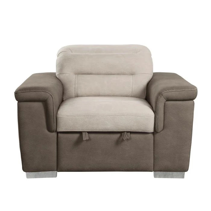 9808-1 - Chair with Pull-out Ottoman