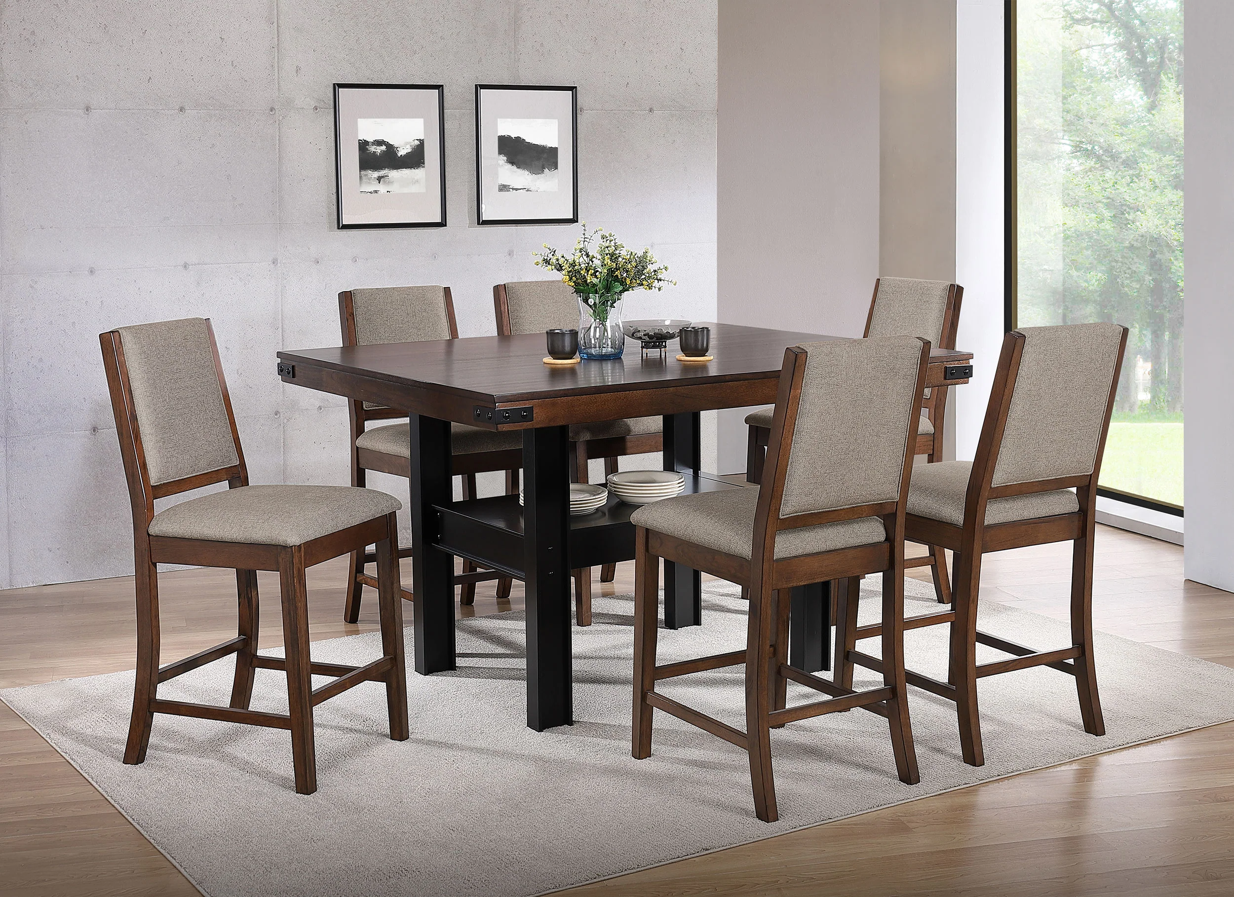 Patterson 7 Pc Counter Height Dining Set