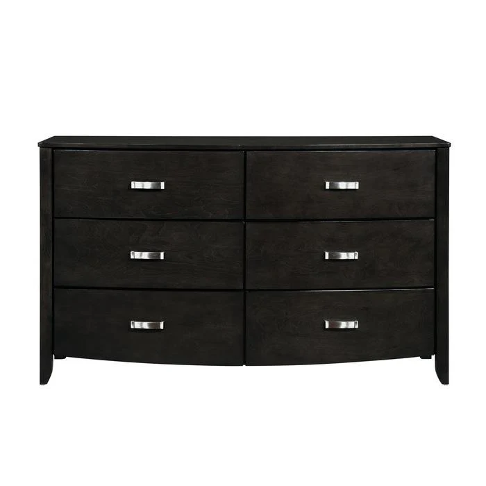 Lyric 6 Drawer Dresser in Brownish Gray 1737NGY-5