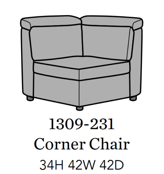 Flexsteel Latitudes Astra Leather Corner Chair
