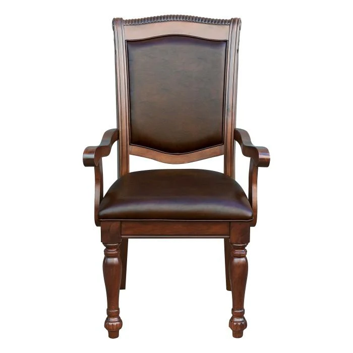 Lordsburg Arm Chair in Brown Cherry (Set of 2)