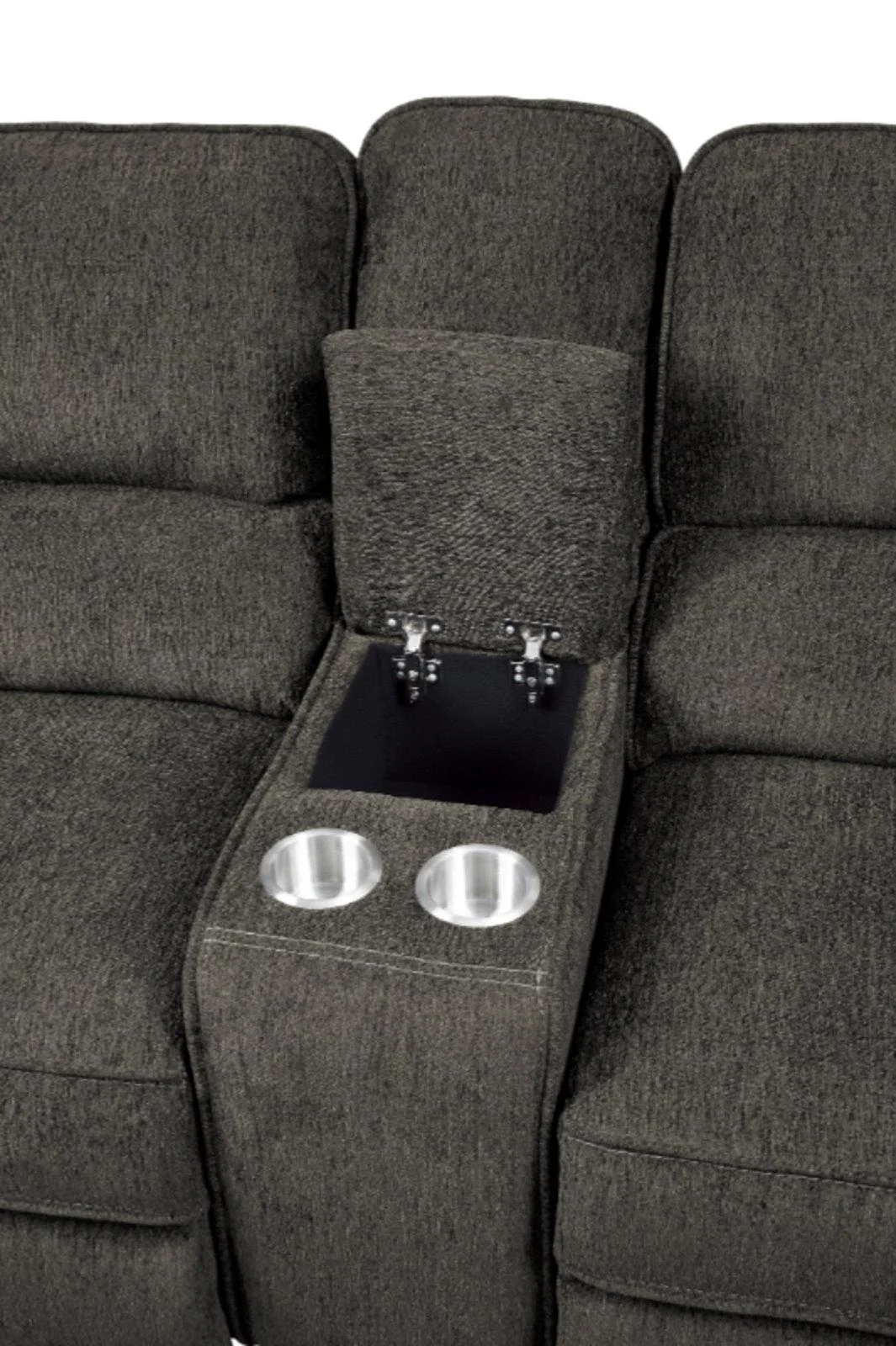 Borneo Power Double Reclining Loveseat in Chocolate