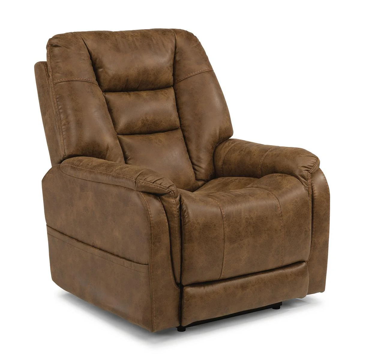 Flexsteel Theo Power Recliner with Power Headrest and Lumbar