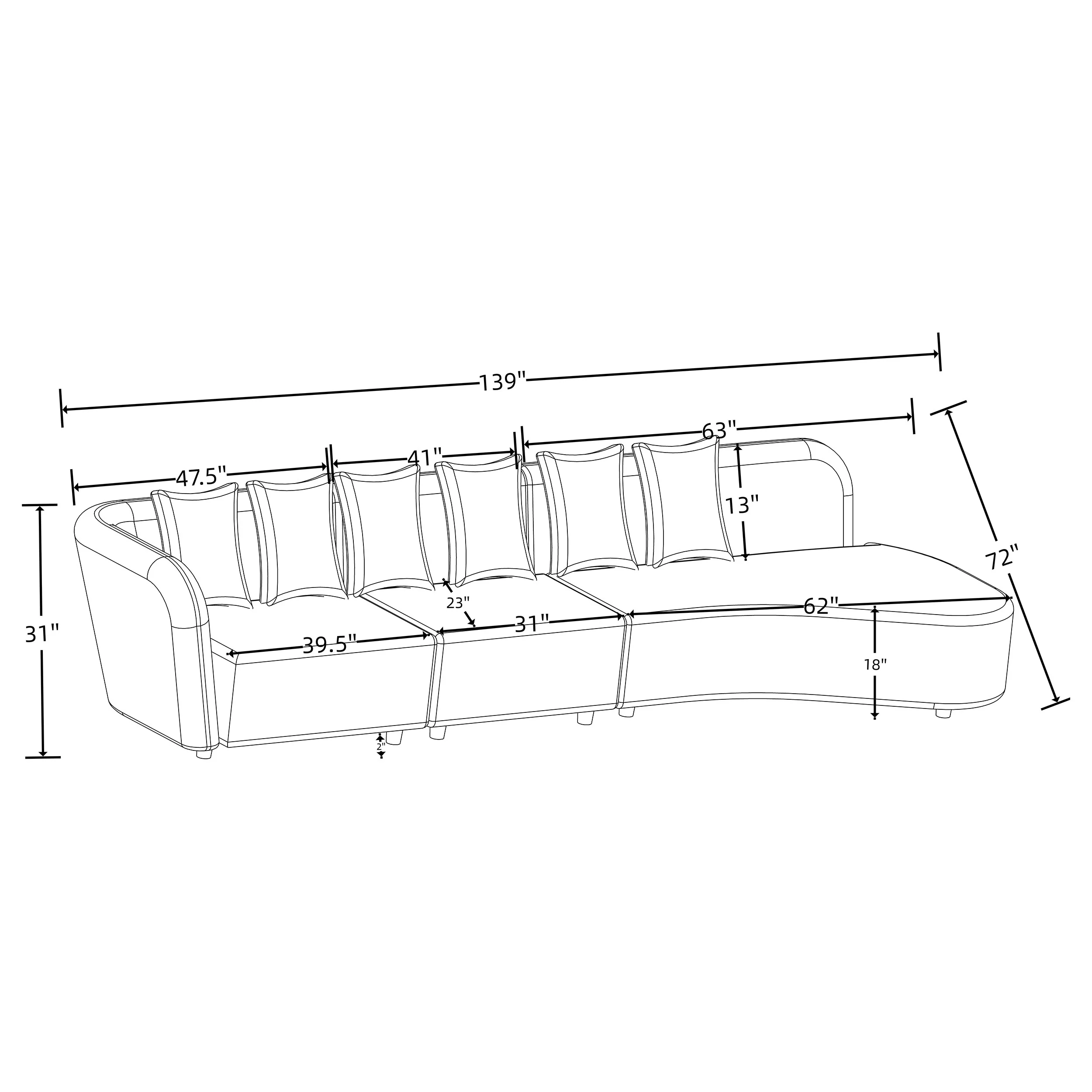 Fayette Stationary Sectionals
