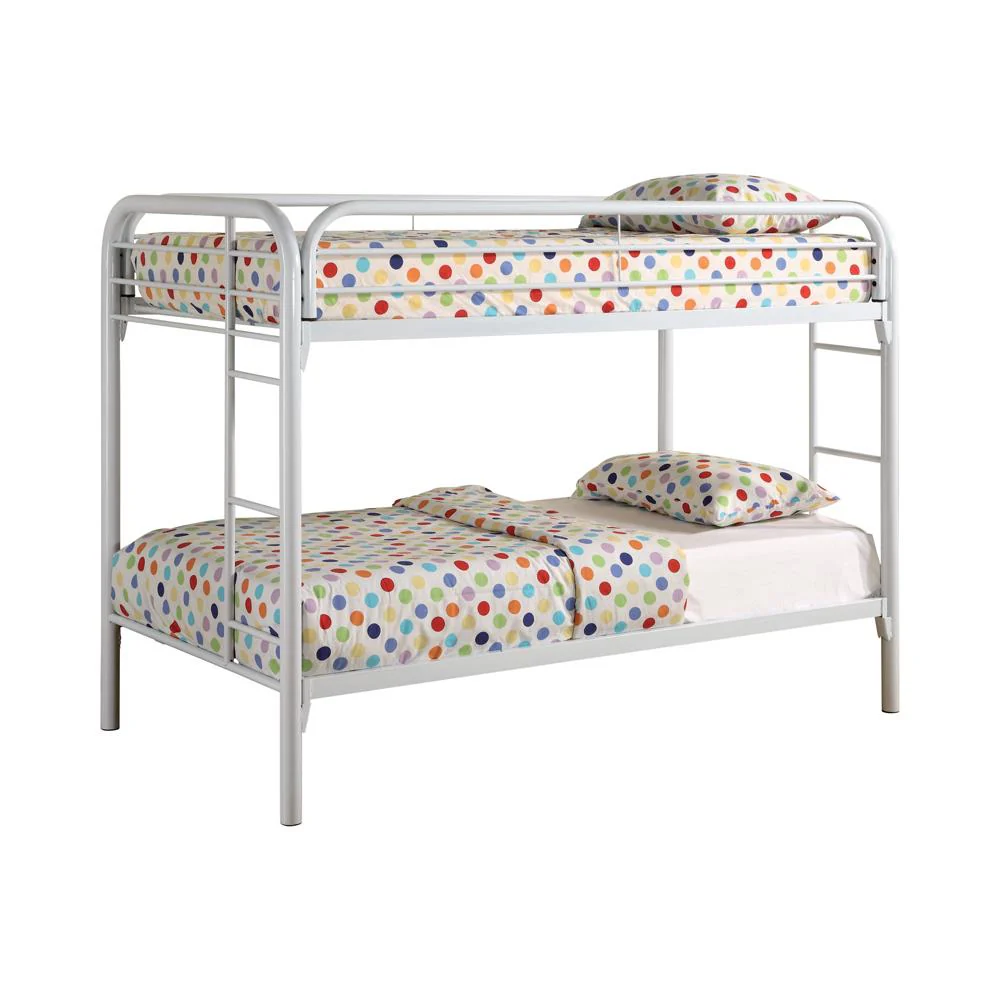 Morgan Twin Over Twin Bunk Bed Black & White