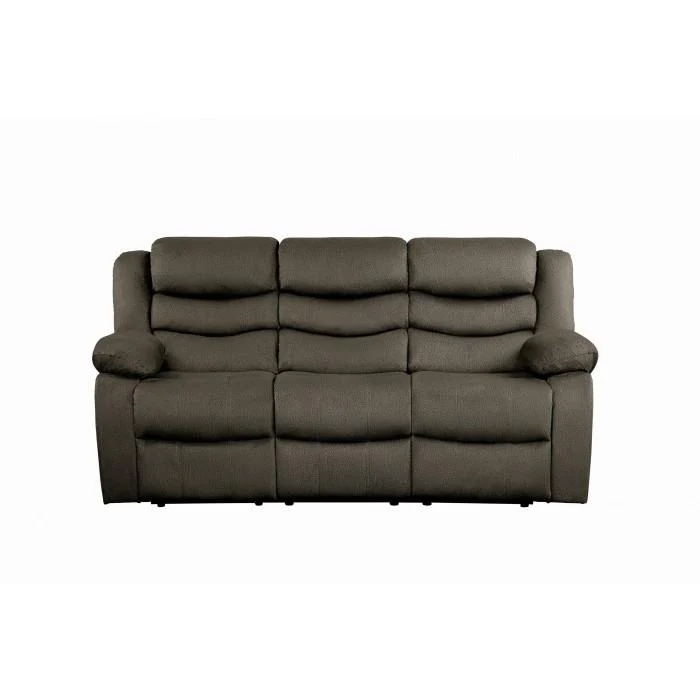 Discus Double Reclining Sofa in Brown 9526BR-3