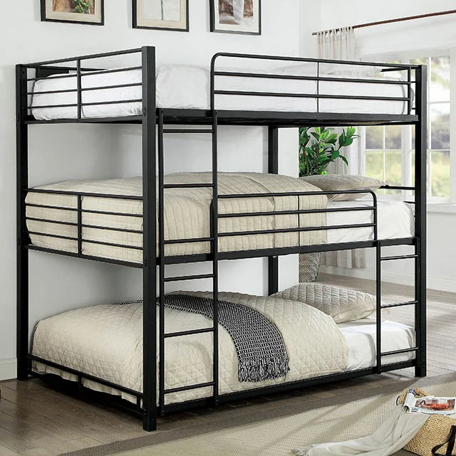 Olga I Antique Black Full/Full Bunk Bed