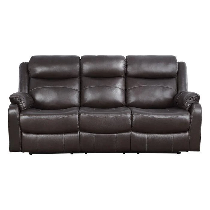 9990DB-3 - Double Lay Flat Reclining Sofa with Center Drop-Down Cup Holders