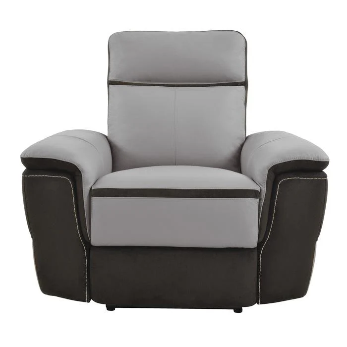 Laertes Power Reclining Chair in Taupe Gray 8318-1PW