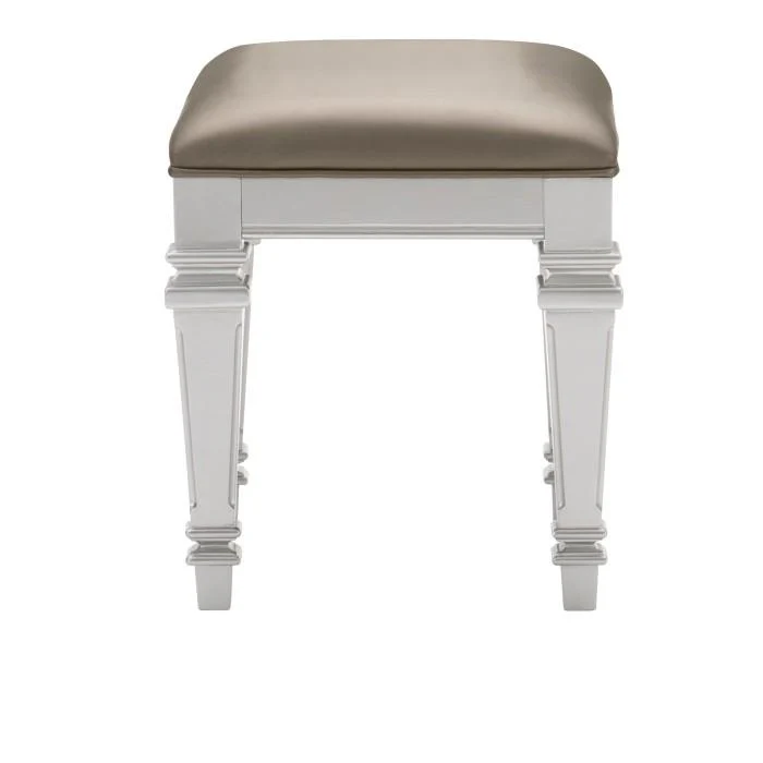 Avondale Vanity Stool in Silver 1646-14