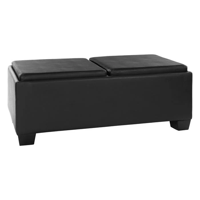 458B-PU - Storage Cocktail Ottoman