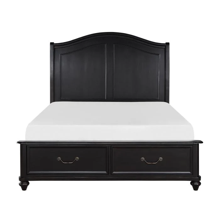 Herman (3) California King Platform Bed with Footboard Storage