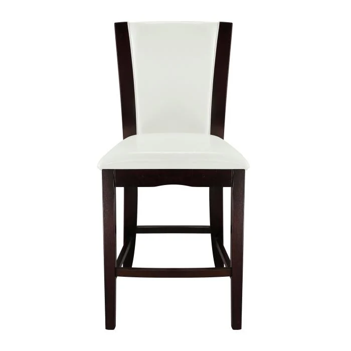 710-24W - Counter Height Chair, White Bi-Cast Vinyl