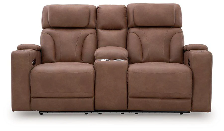 Clean-Slate Power Reclining Loveseat with Console