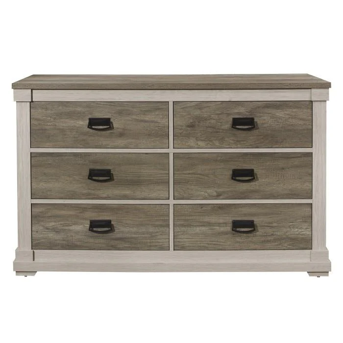 Arcadia Dresser in White & Weathered Gray 1677-5