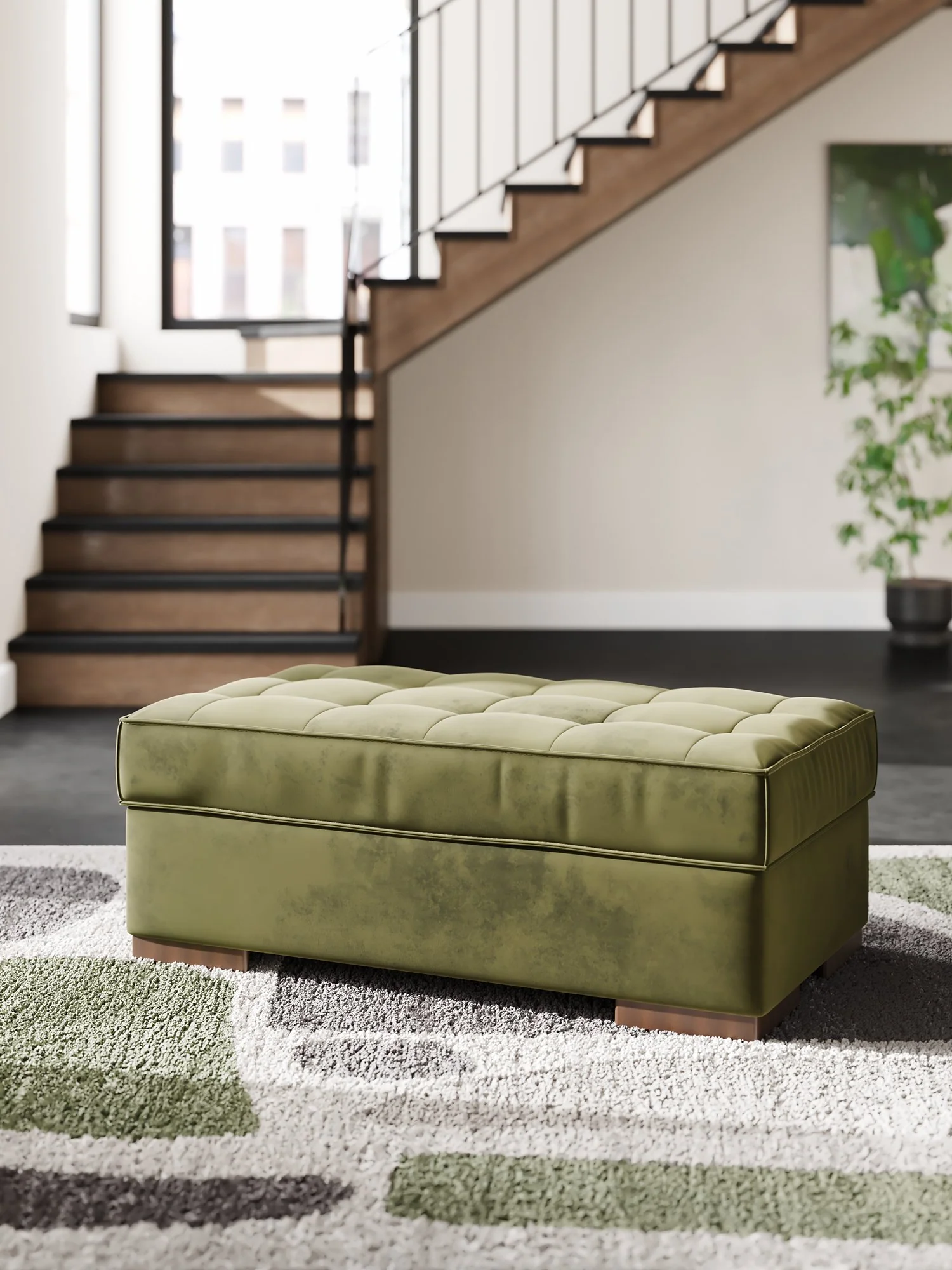 Caspian-Town Oversized Accent Ottoman