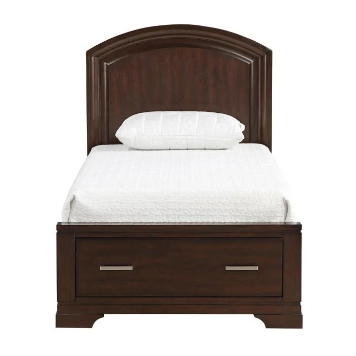 1520CHT-1-Youth (3) Twin Platform Bed with Footboard Storage
