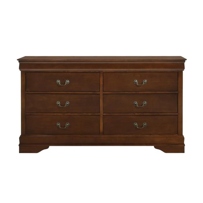 Mayville 6 Drawer Dresser in Brown Cherry 2147-5
