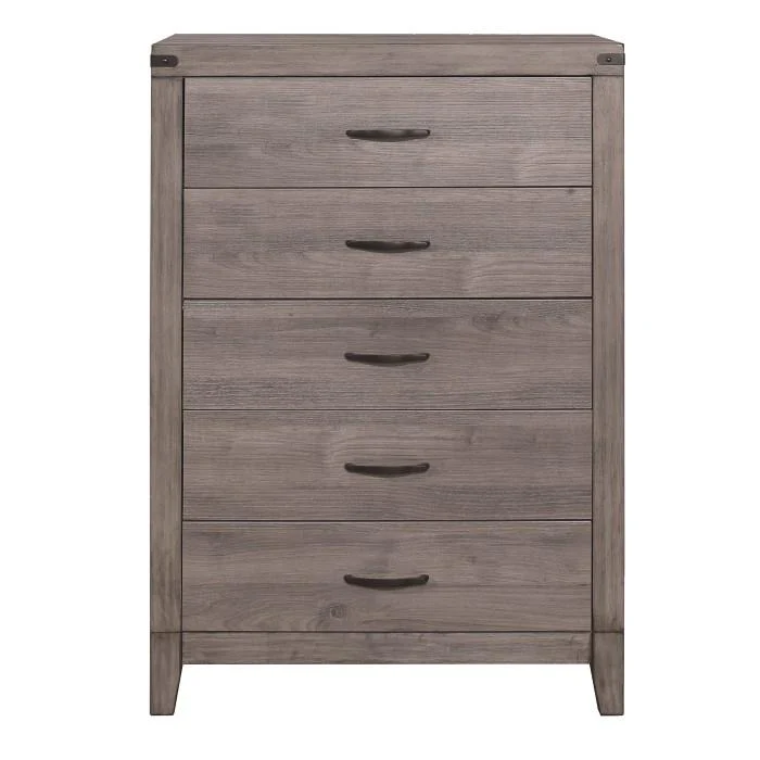 Woodrow 5 Drawer Chest in Gray 2042-9