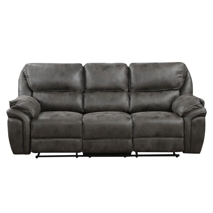 8517GRY-3 - Double Reclining Sofa
