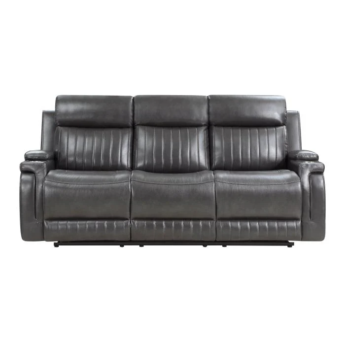 9456DG-3 - Double Reclining Sofa with Drop-Down Cup Holder