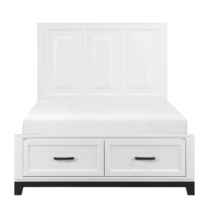 1450WHF-1-Youth (3) Full Platform Bed with Footboard Storage