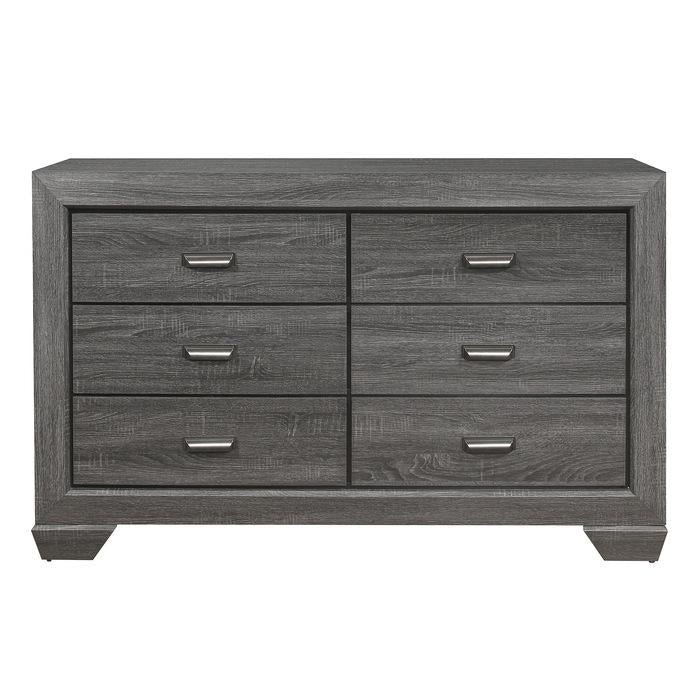 Beechnut 6 Drawer Dresser in Gray 1904GY-5