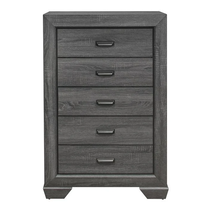 Beechnut 5 Drawer Chest in Gray 1904GY-9