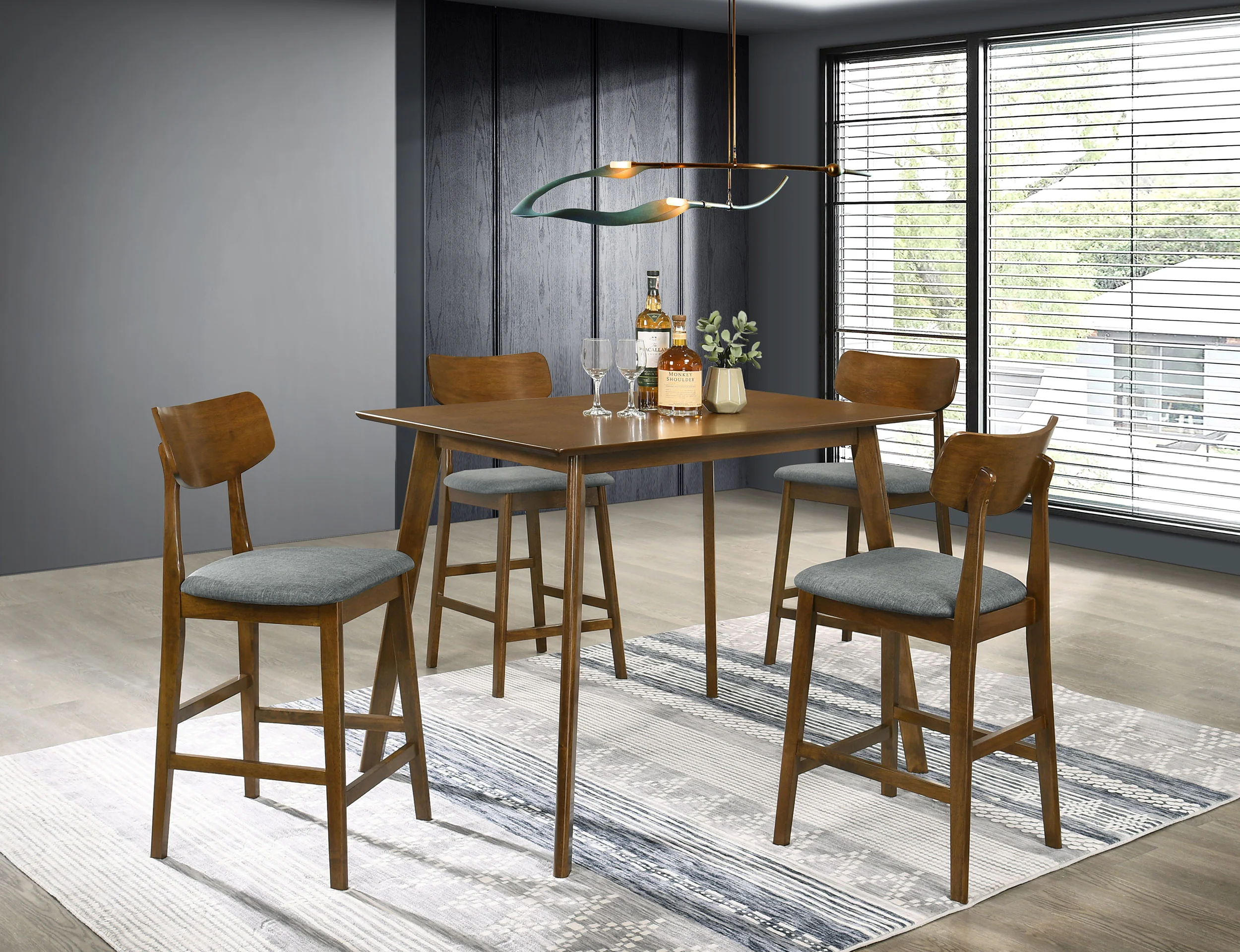 Robbie 5 Pc Counter Height Dining Set