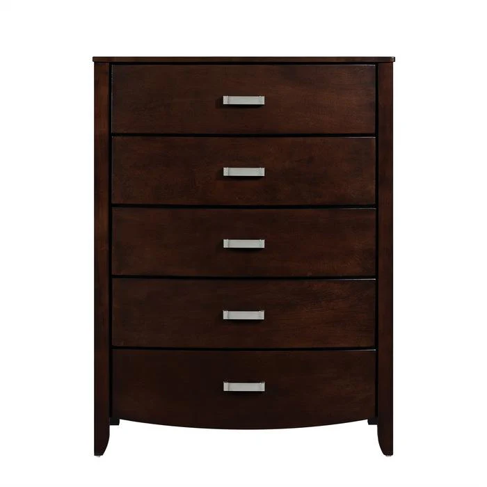 Lyric 5 Drawer Chest in Dark Espresso 1737NC-9