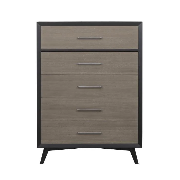 Raku 5 Drawer Chest in Gray 1711-9