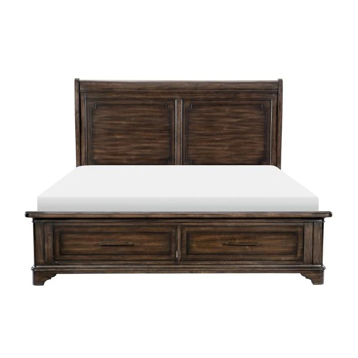 Boone (3) California King Platform Bed with Footboard Storage