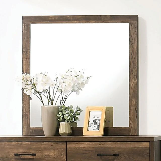 DUCKWORTH Mirror, Light Walnut