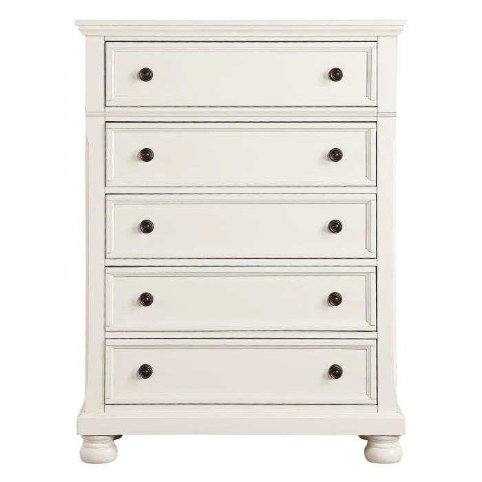 Laurelin 5 Drawer Chest in White 1714W-9