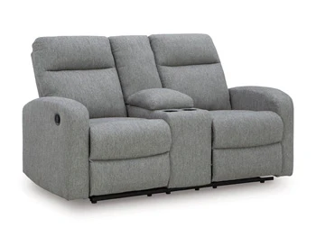 Gauntlet Reclining Loveseat with Console