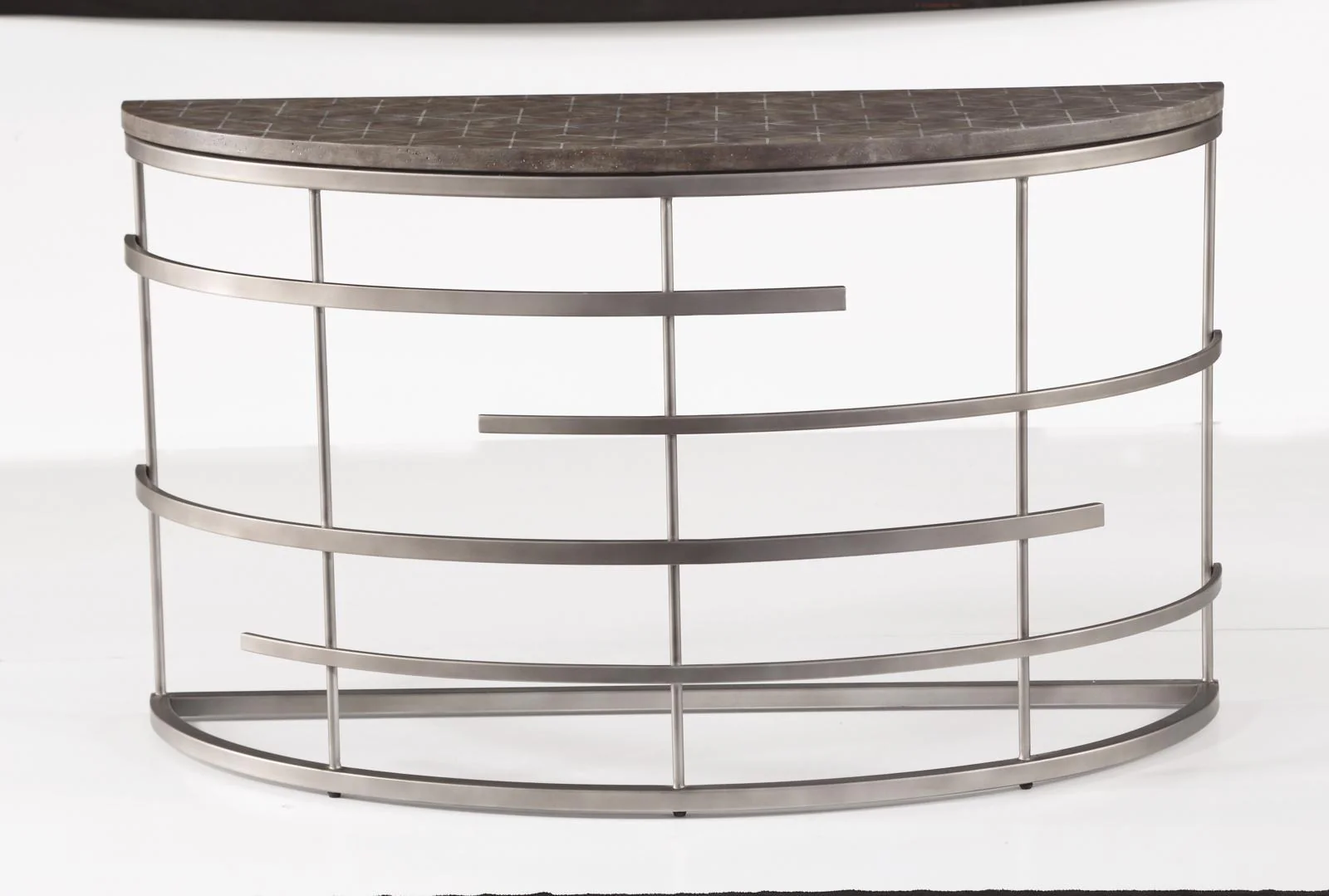 Flexsteel Halo Sofa Table in Silver