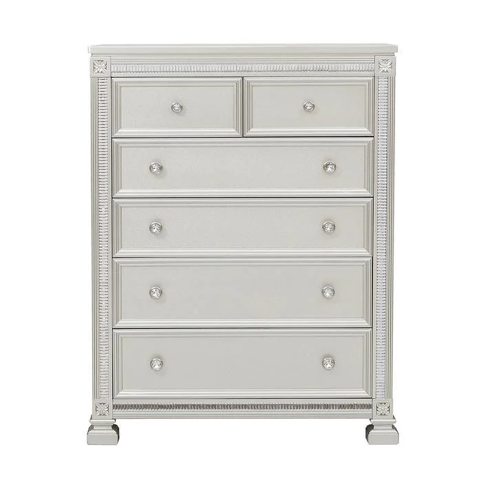 Bevelle 5 Drawer Chest in Silver 1958-9