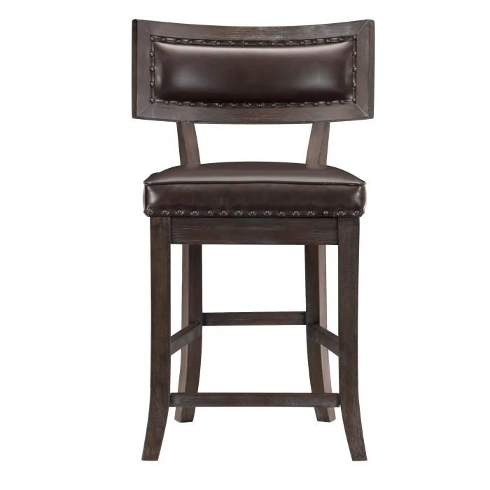 Oxton Counter Hight Chair in Dark Cherry (Set of 2)