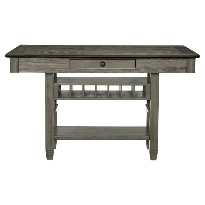 Granby Counter Height Dining Table in Coffee and Antique Gray 5627GY-36